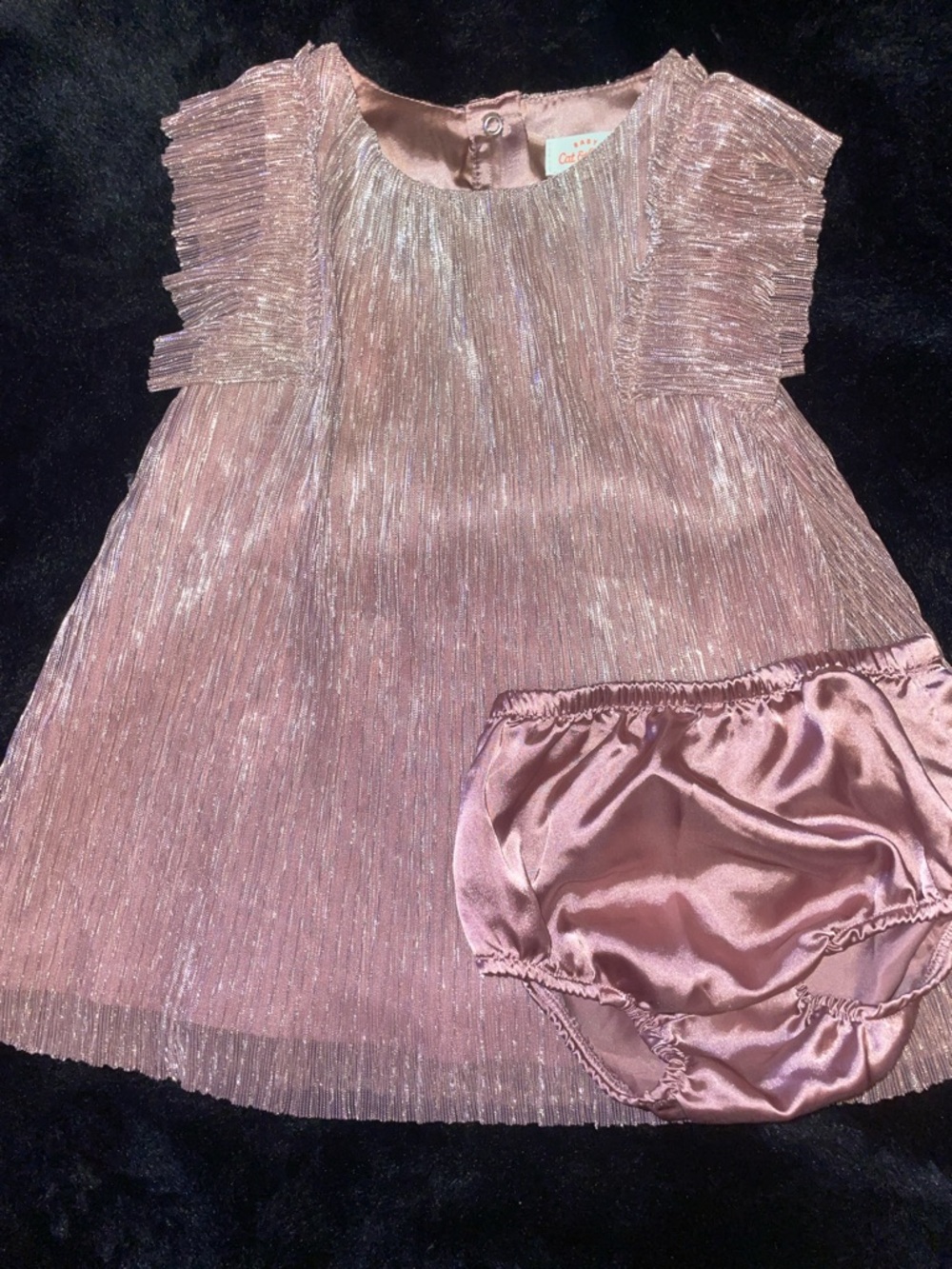 Cat & Jack Metallic Rose-Pink Dress 18m